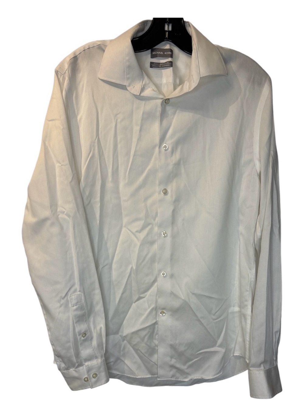 ⭐️ Michael Kors Cotton White Dress Shirt- size 15 1/2 34/35 Medium